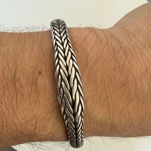 Scott Kay Silver Wheat Chain Bracelet